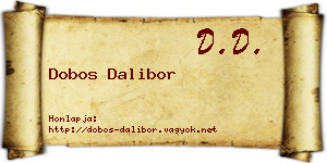 Dobos Dalibor névjegykártya